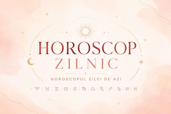 Horoscop zilnic cu simboluri zodiacale decorative